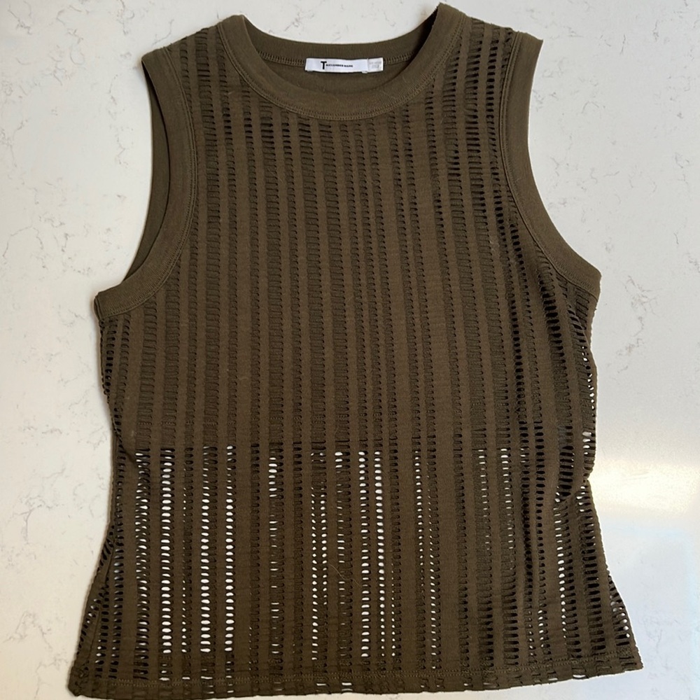 Dark Olive green Alexander Wang tank